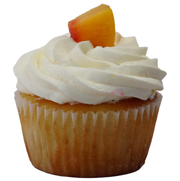 Peach Vanilla Cream Cheese Cupcake